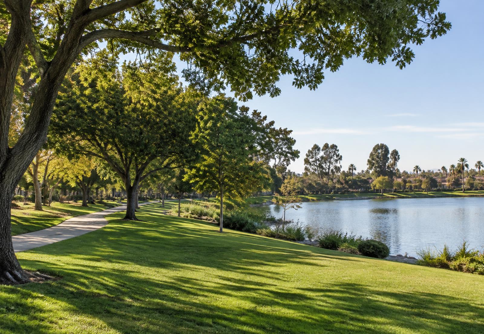 Park and lake lifestyle in La Mirada